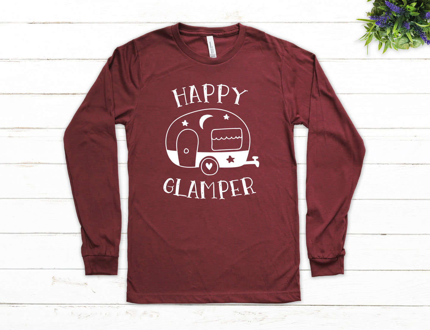 Happy Glamper Shirt Long Sleeve | Long Sleeve Camping Shirt