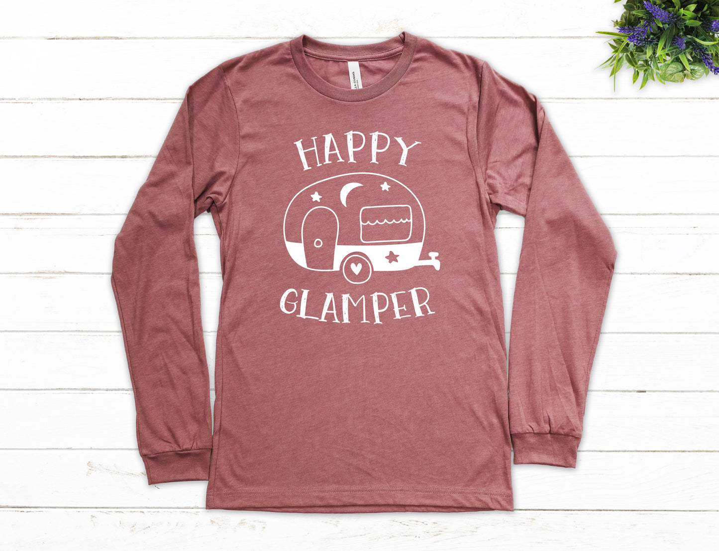 Happy Glamper Shirt Long Sleeve | Long Sleeve Camping Shirt