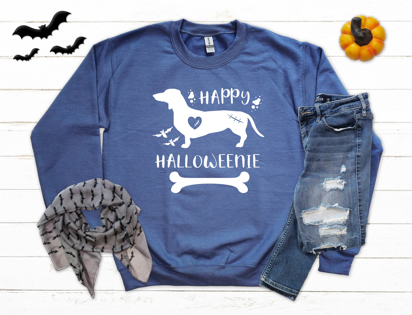 Happy Halloweenie Dachshund Owner Halloween Sweatshirt