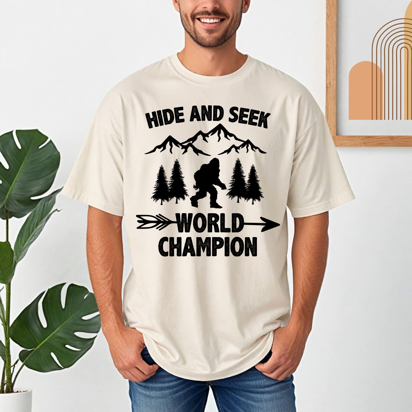 Hide and Seek World Champion Shirt | Comfort Colors Vintage Style Bigfoot Shirt
