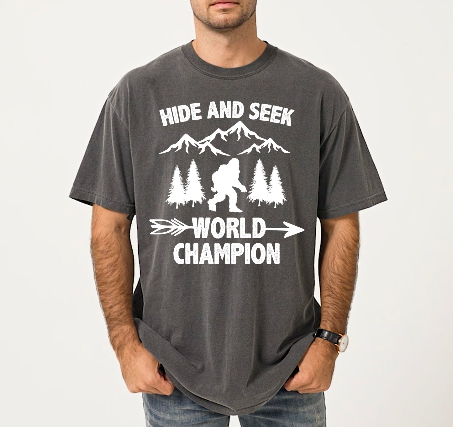 Hide and Seek World Champion Shirt | Comfort Colors Vintage Style Bigfoot Shirt