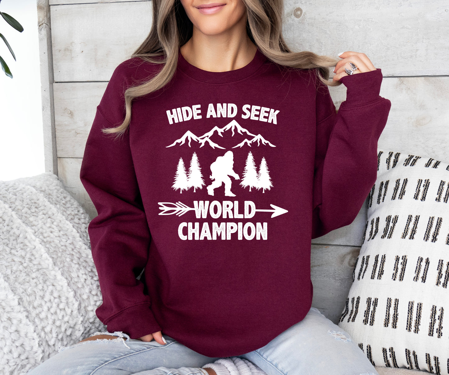 Hide and Seek World Champion Sweatshirt | Bigfoot Sweatshirt