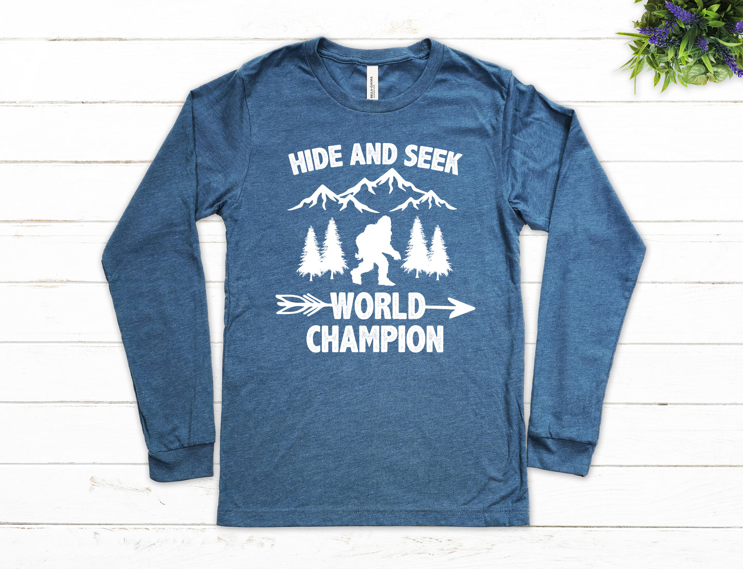 Hide and Seek World Champion Shirt Long Sleeve | Long Sleeve Bigfoot Shirt