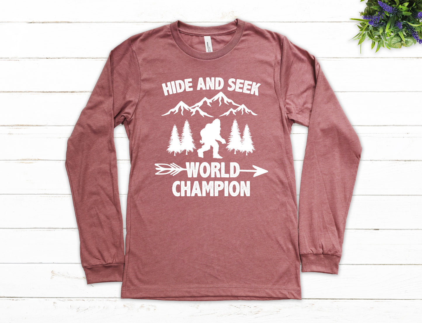 Hide and Seek World Champion Shirt Long Sleeve | Long Sleeve Bigfoot Shirt