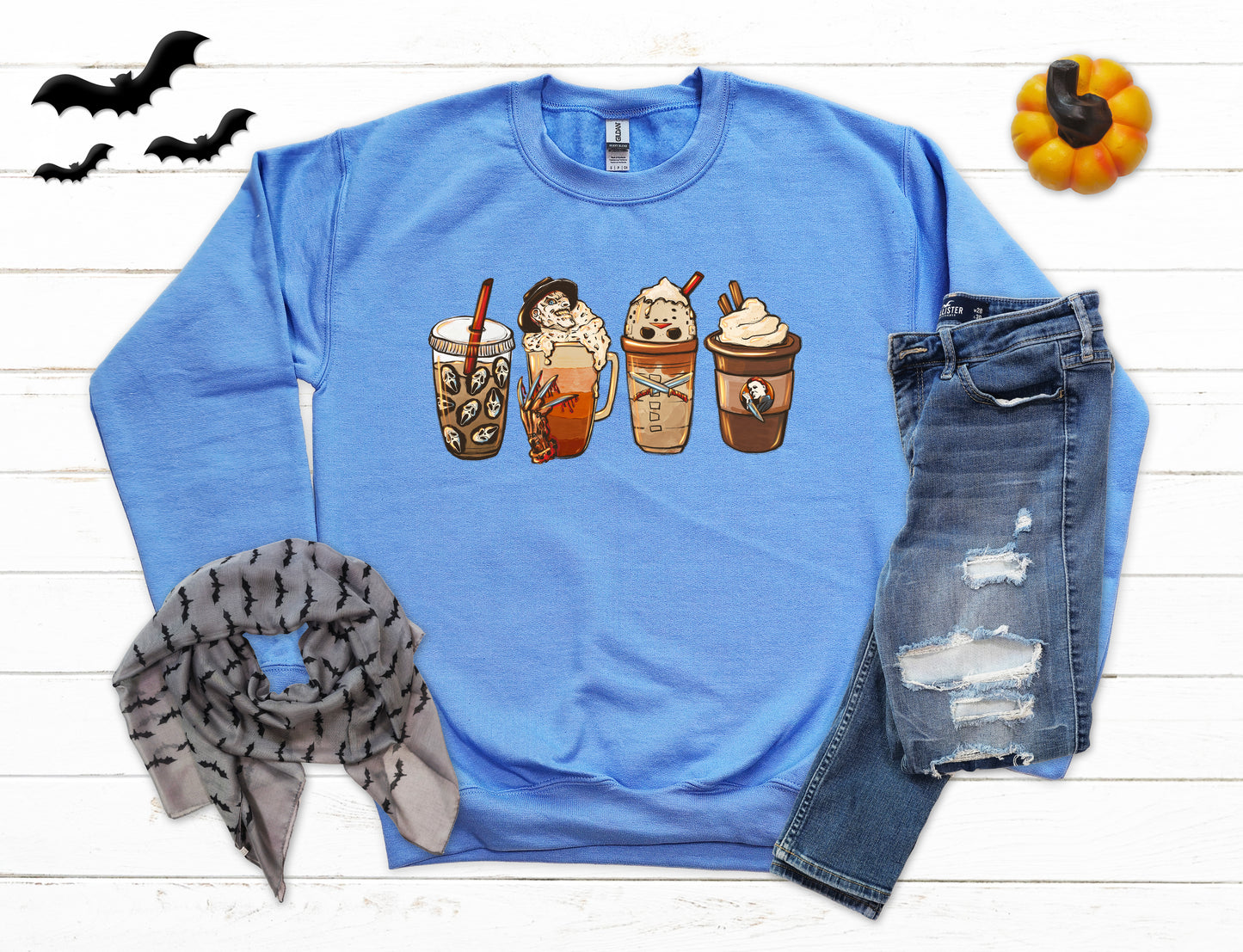 Horror Coffee Lover Halloween Sweatshirt