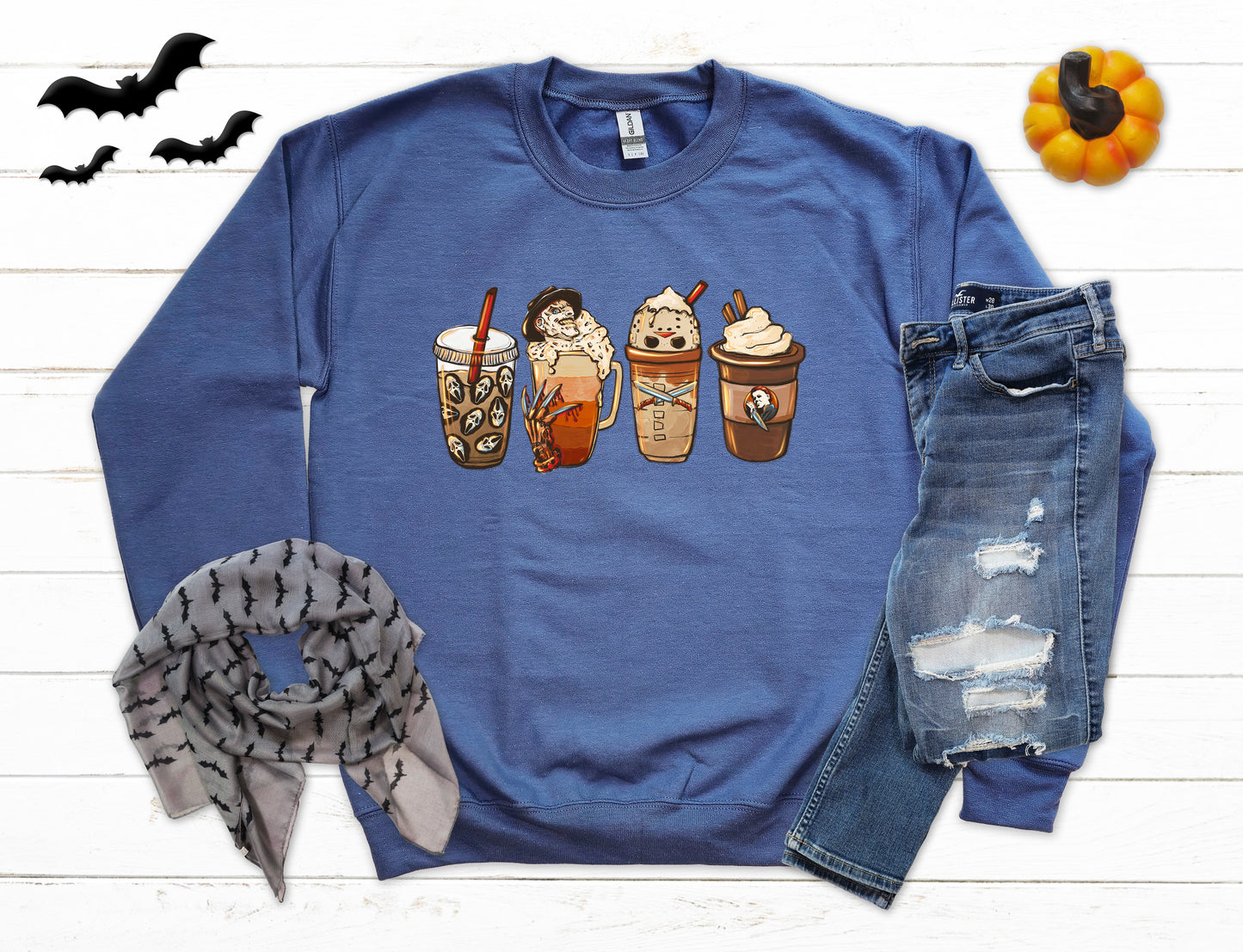 Horror Coffee Lover Halloween Sweatshirt