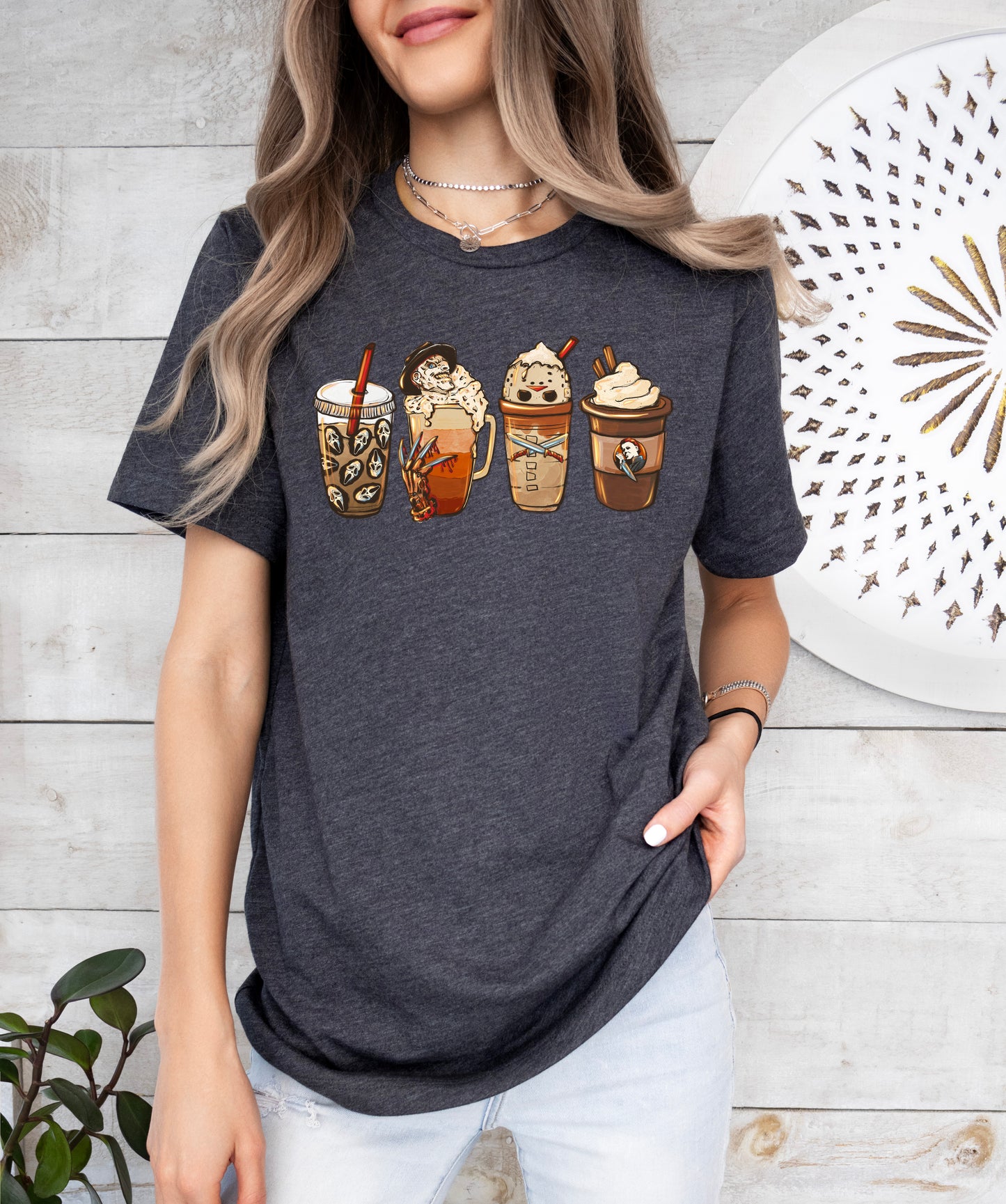 Horror Coffee Lover Halloween Shirt