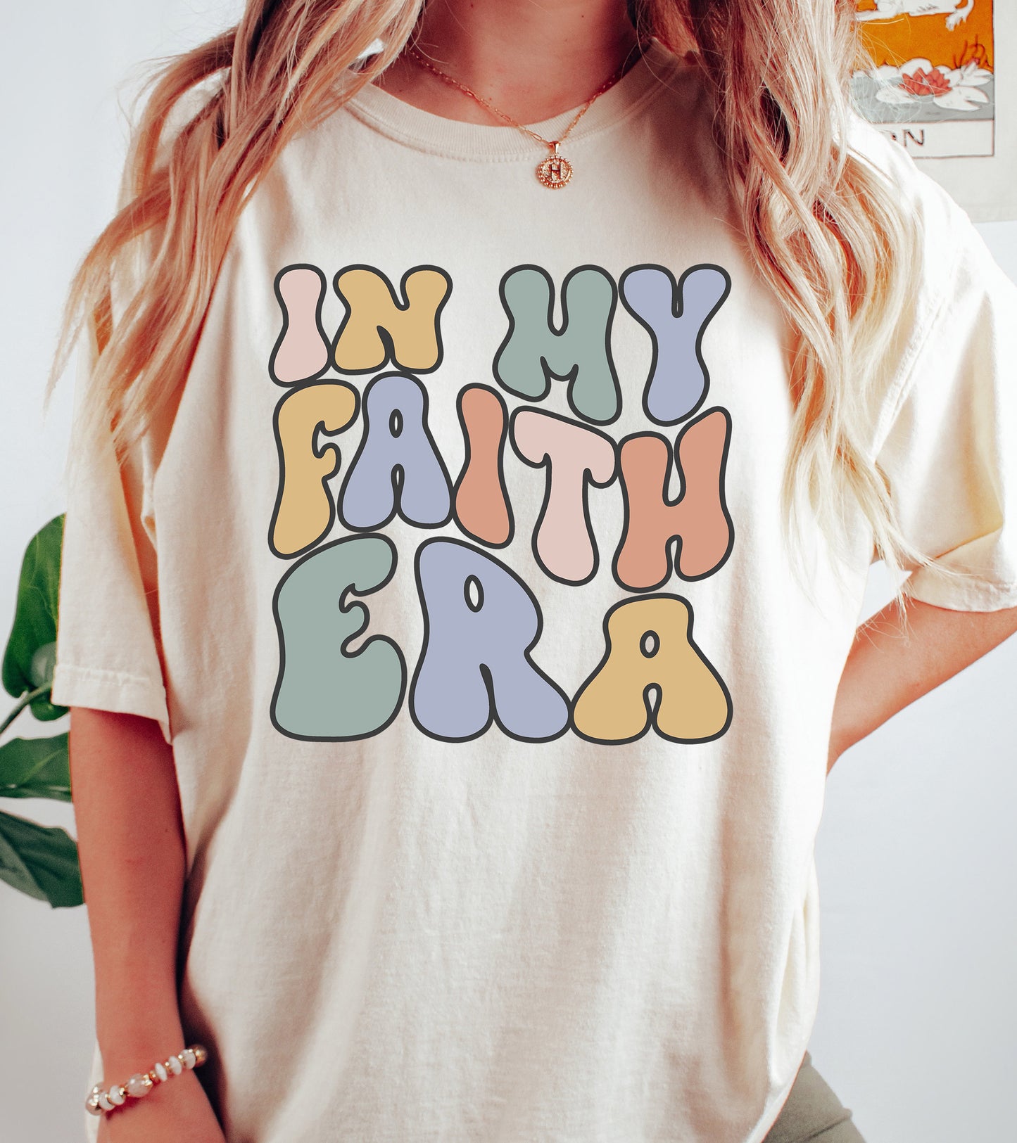 Retro In My Faith Era Shirt | Comfort Colors Vintage Style Christian Shirt