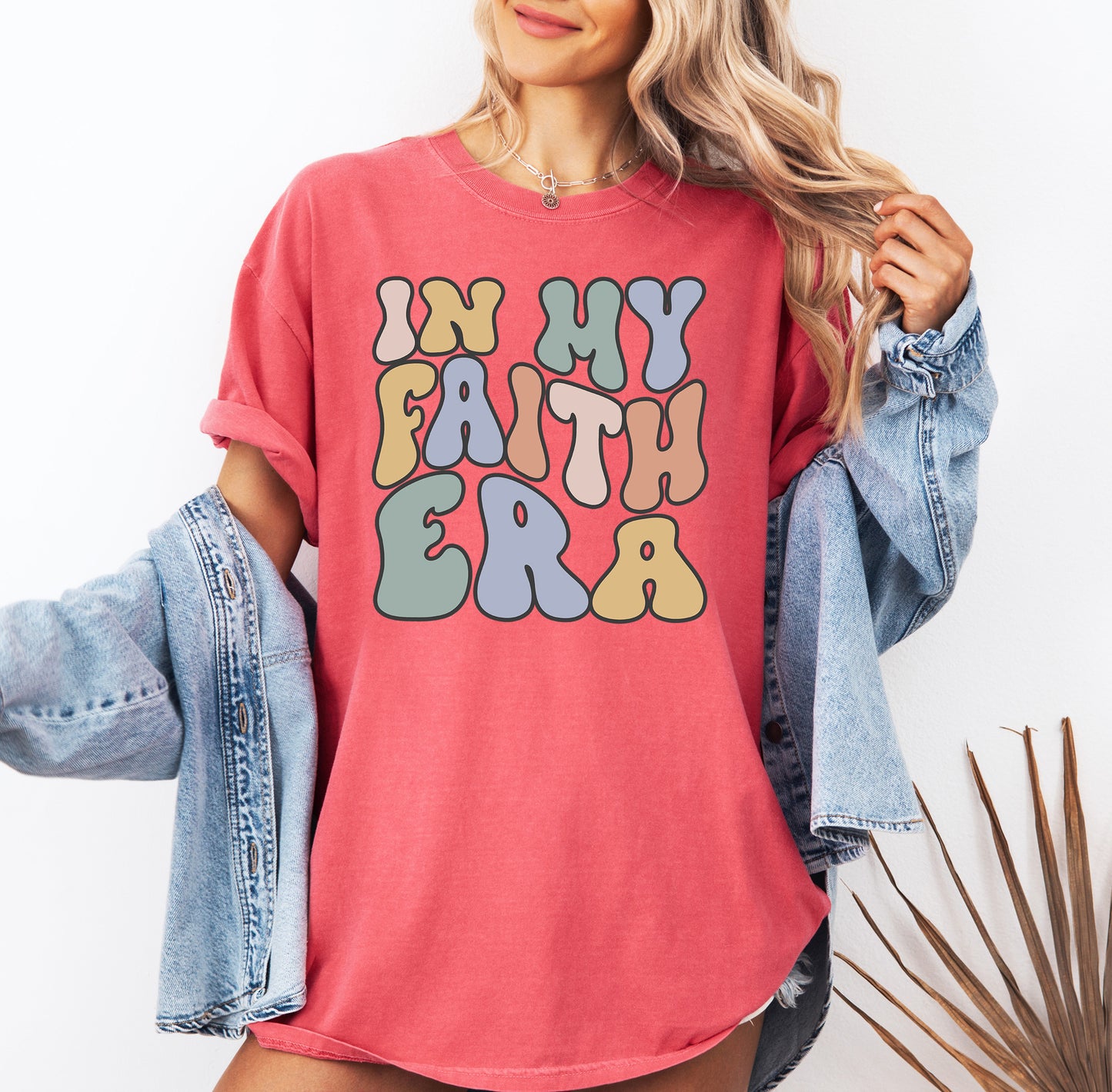 Retro In My Faith Era Shirt | Comfort Colors Vintage Style Christian Shirt
