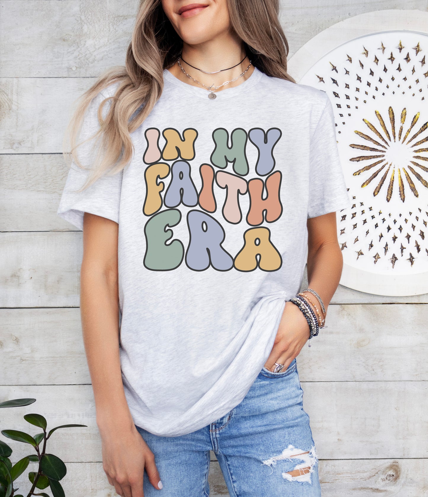 Retro In My Faith Era Shirt | Christian Shirt | Light Garment