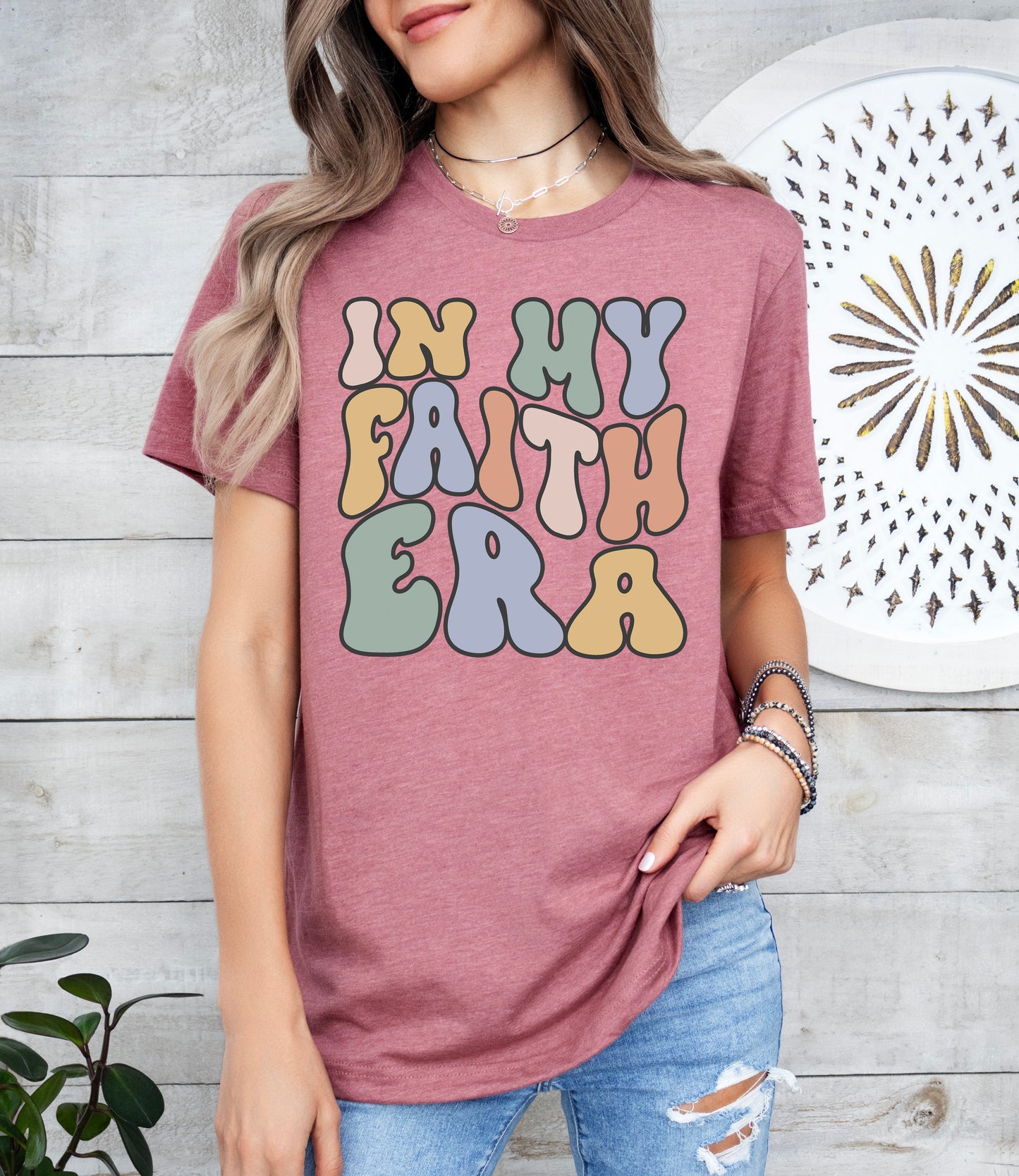 Retro In My Faith Era Shirt | Christian Shirt