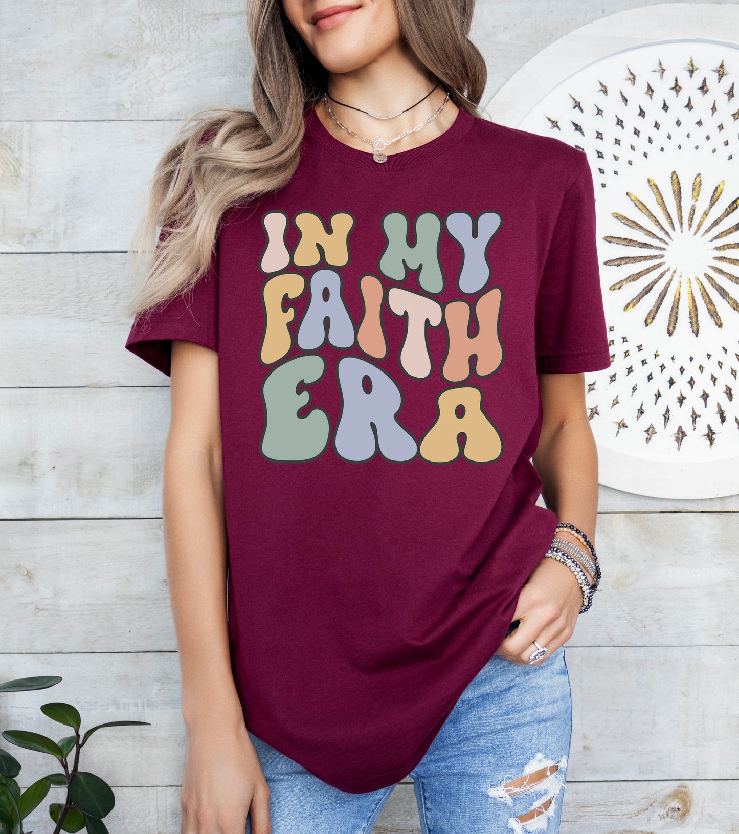 Retro In My Faith Era Shirt | Christian Shirt