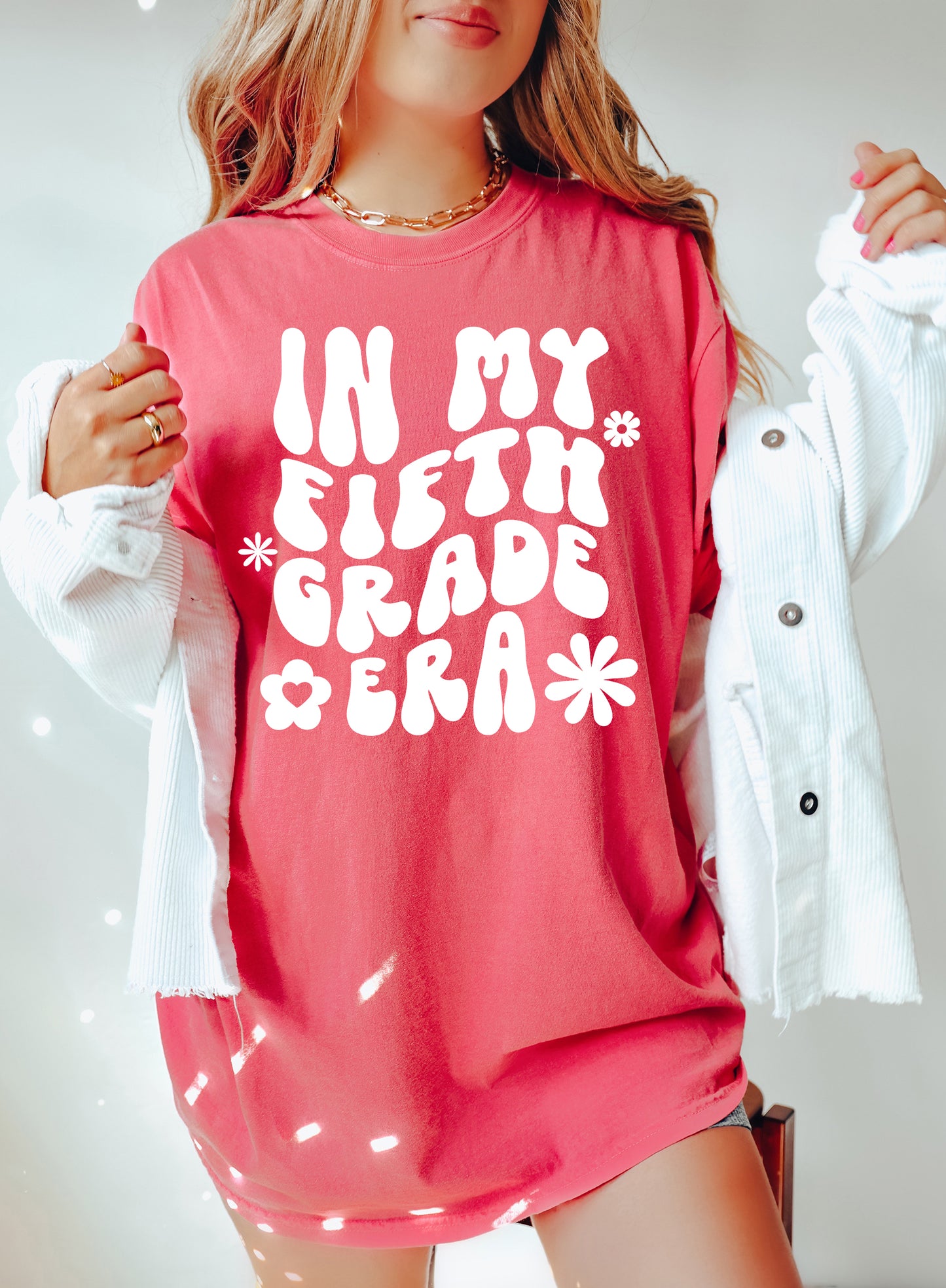 Retro In My Fifth Grade Era Shirt | Comfort Colors Vintage Style Teacher Shirt