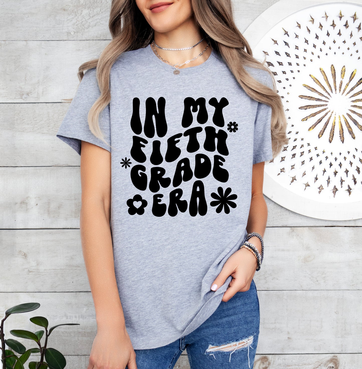 Retro In My Fifth Grade Era Shirt | Teacher Shirt | Light Garment