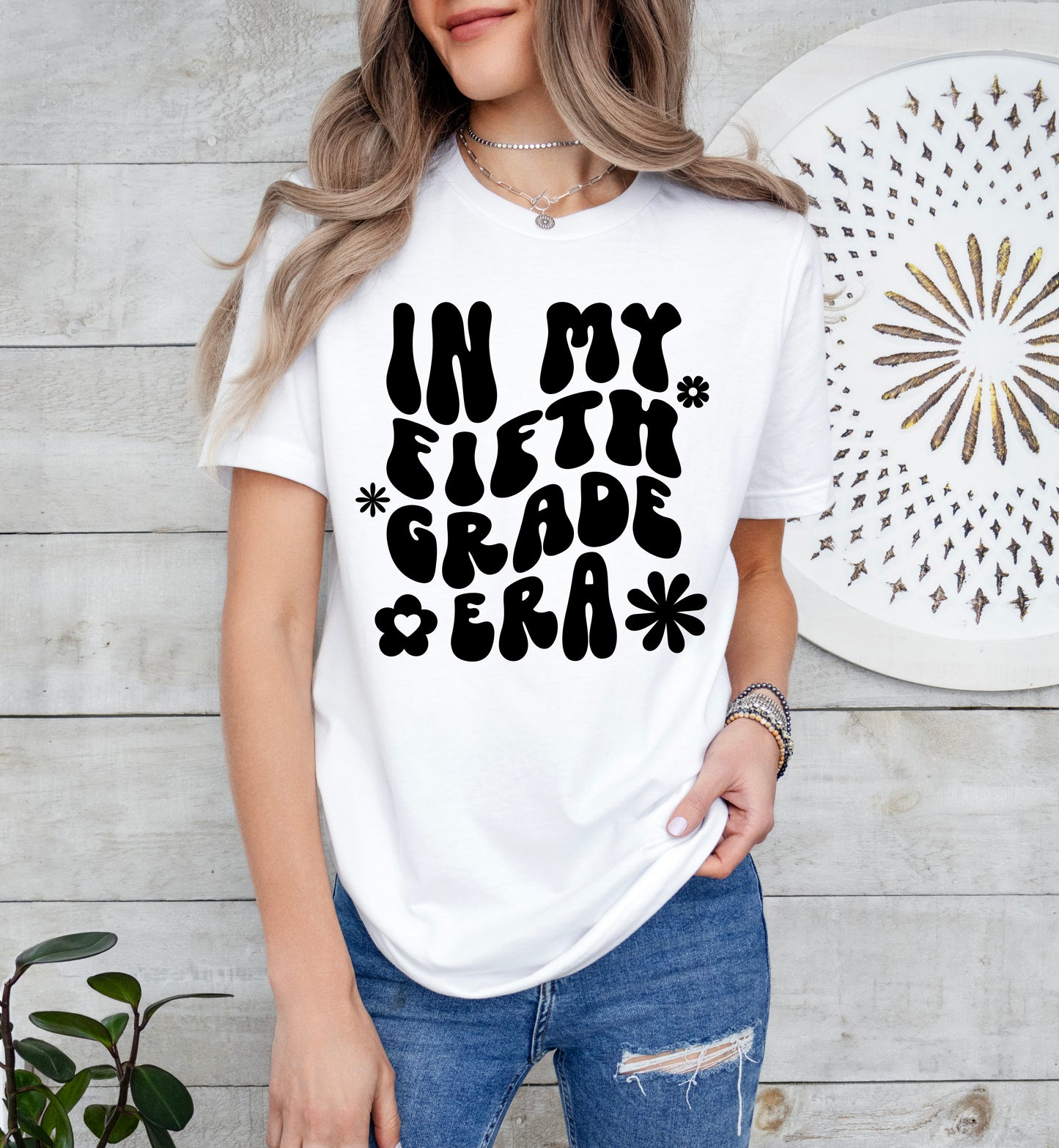 Retro In My Fifth Grade Era Shirt | Teacher Shirt | Light Garment