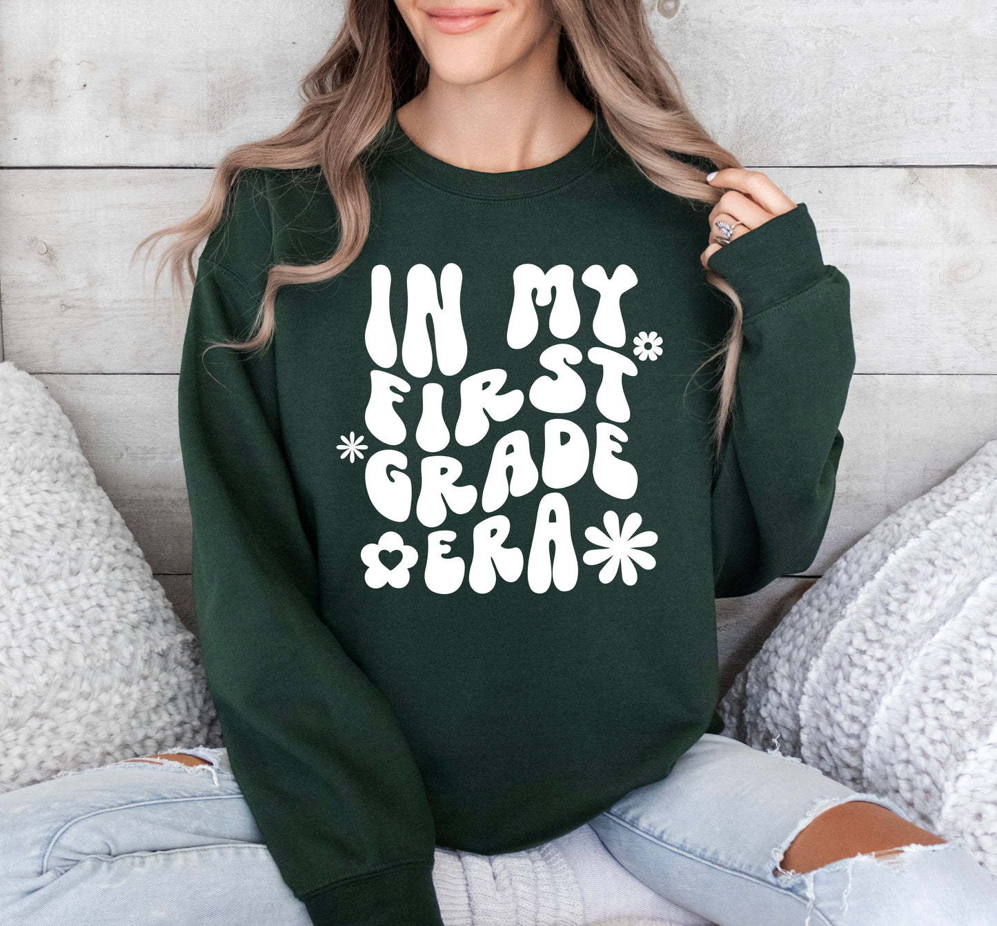 Retro In My First Grade Era Sweatshirt | Teacher Sweatshirt