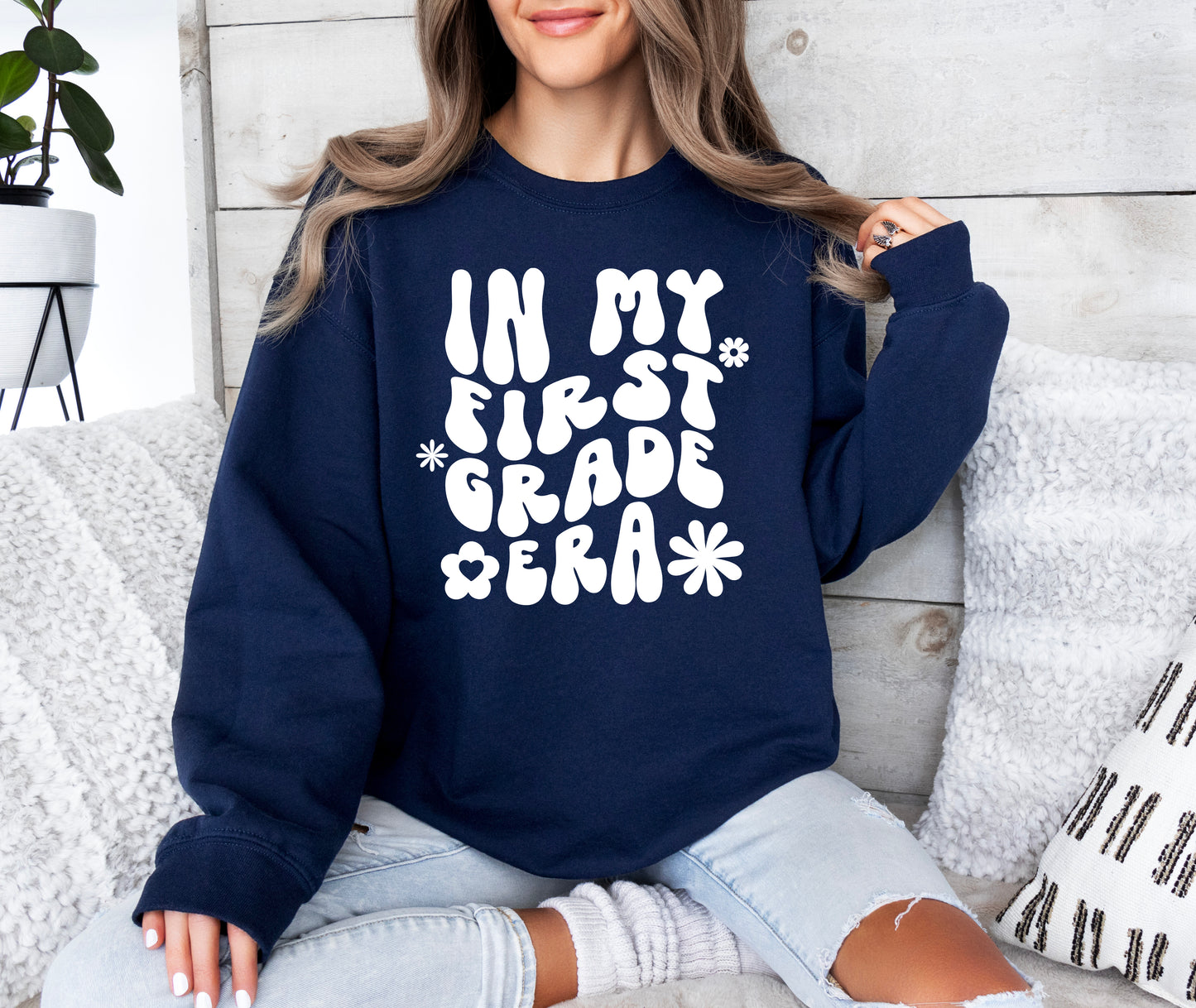 Retro In My First Grade Era Sweatshirt | Teacher Sweatshirt