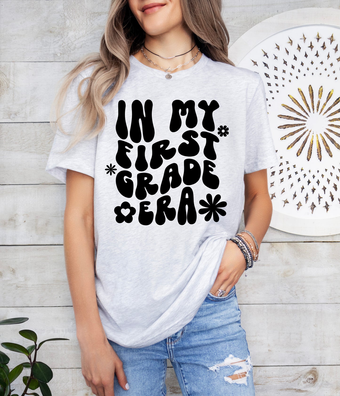 Retro In My First Grade Era Shirt | Teacher Shirt | Light Garment