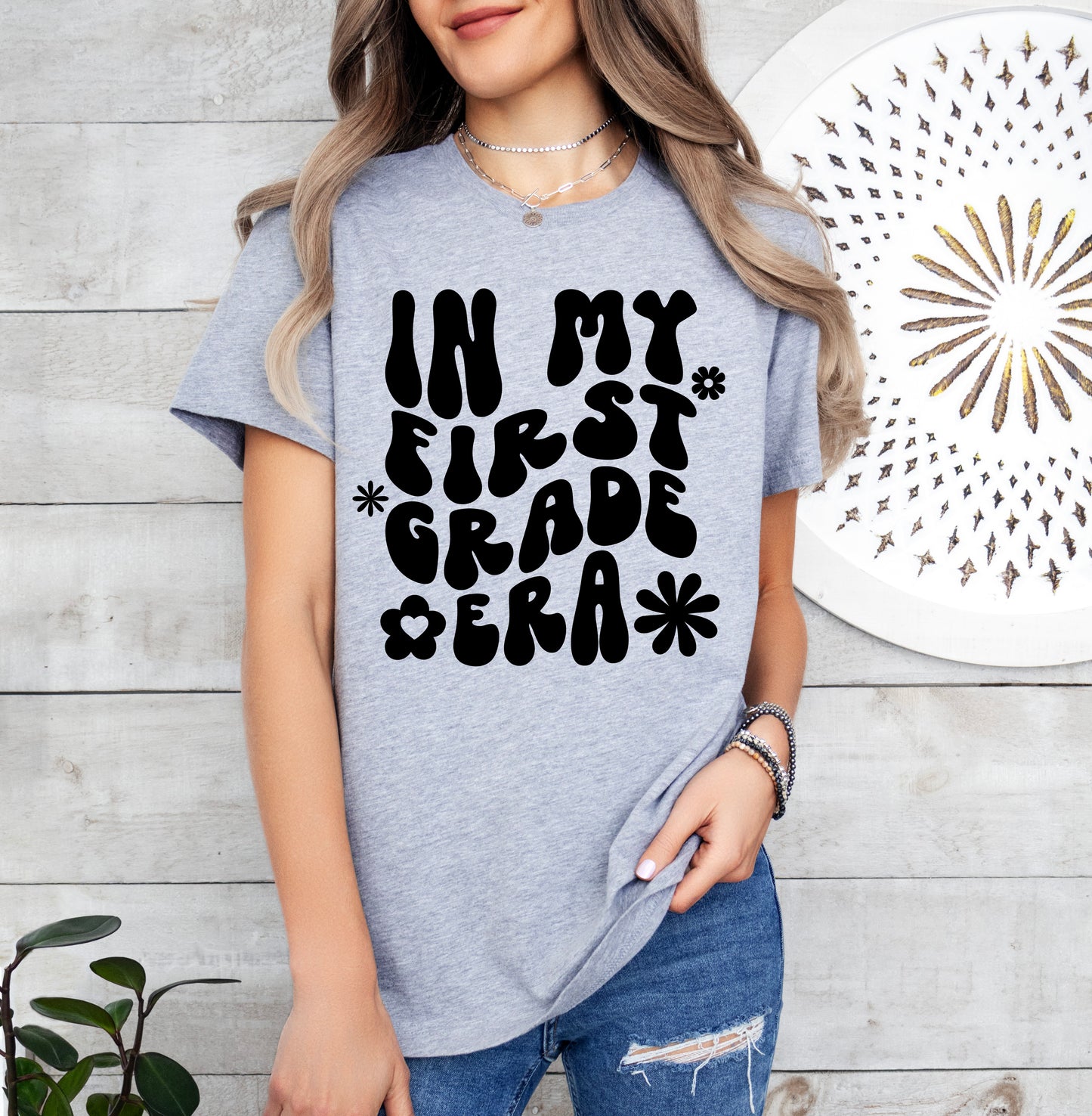 Retro In My First Grade Era Shirt | Teacher Shirt | Light Garment