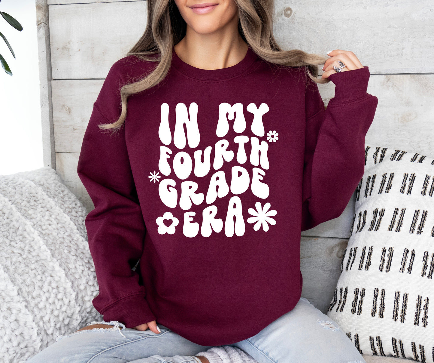 Retro In My Fourth Grade Era Sweatshirt | Teacher Sweatshirt