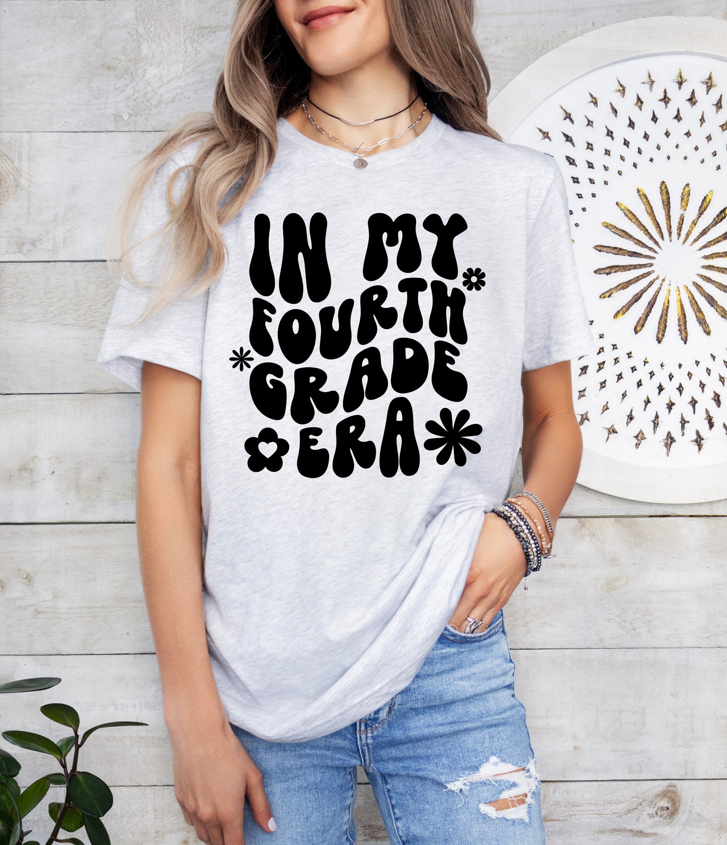 Retro In My Fourth Grade Era Shirt | Teacher Shirt | Light Garment