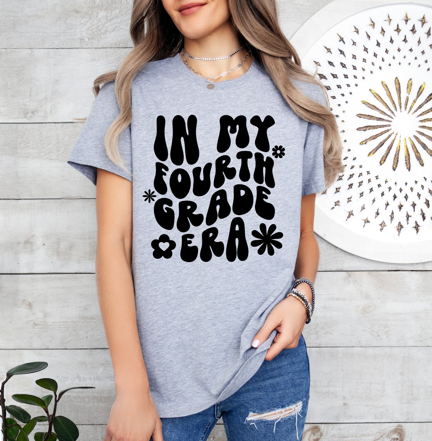 Retro In My Fourth Grade Era Shirt | Teacher Shirt | Light Garment