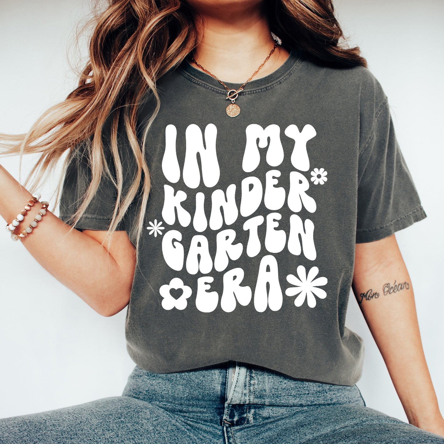 Retro In My Kindergarten Era Shirt | Comfort Colors Vintage Style Teacher Shirt