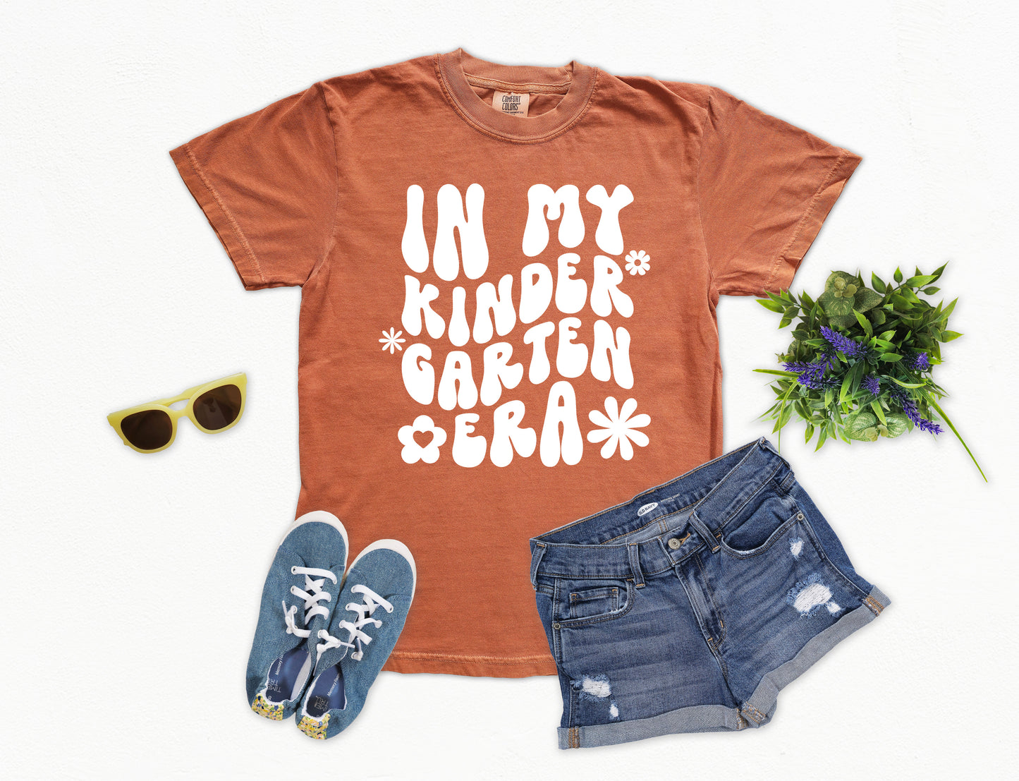 Retro In My Kindergarten Era Shirt | Comfort Colors Vintage Style Teacher Shirt