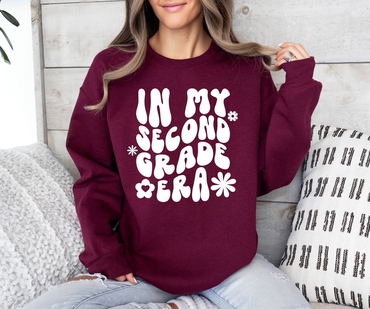 Retro In My Second Grade Era Sweatshirt | Teacher Sweatshirt