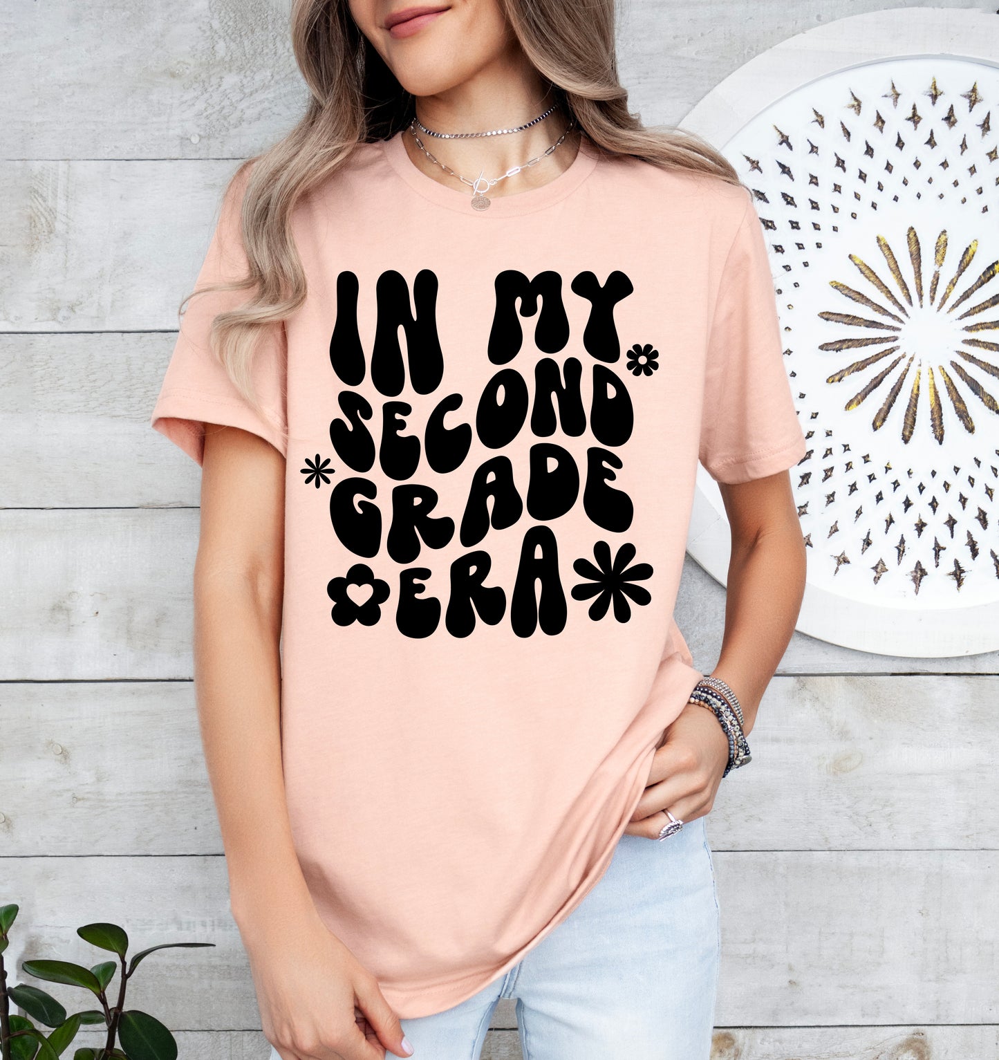 Retro In My Second Grade Era Shirt | Teacher Shirt | Light Garment