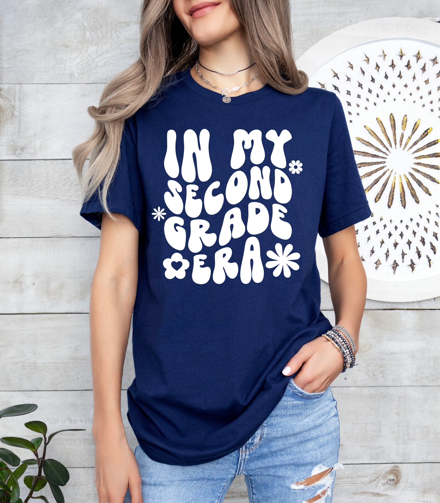 Retro In My Second Grade Era Shirt | Teacher Shirt