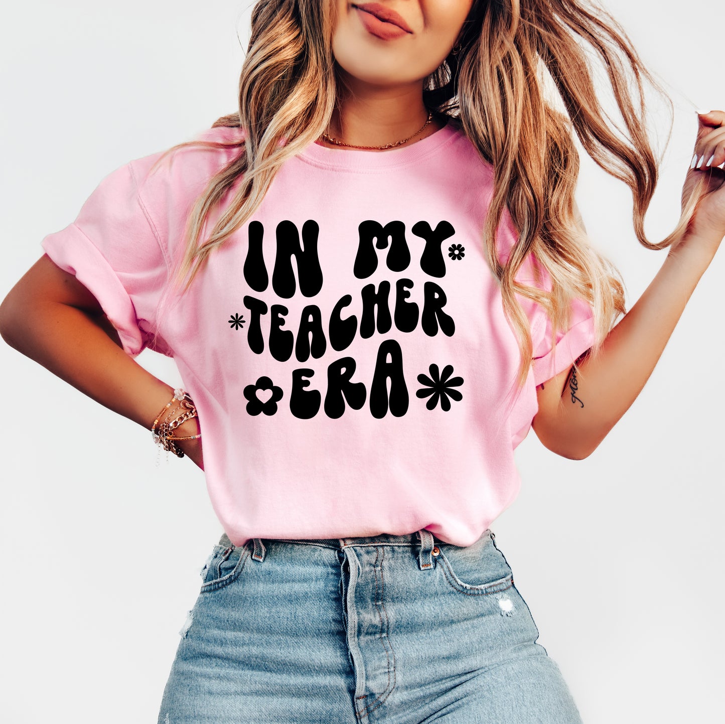 Retro In My Teacher Era Shirt | Comfort Colors Vintage Style Teacher Shirt