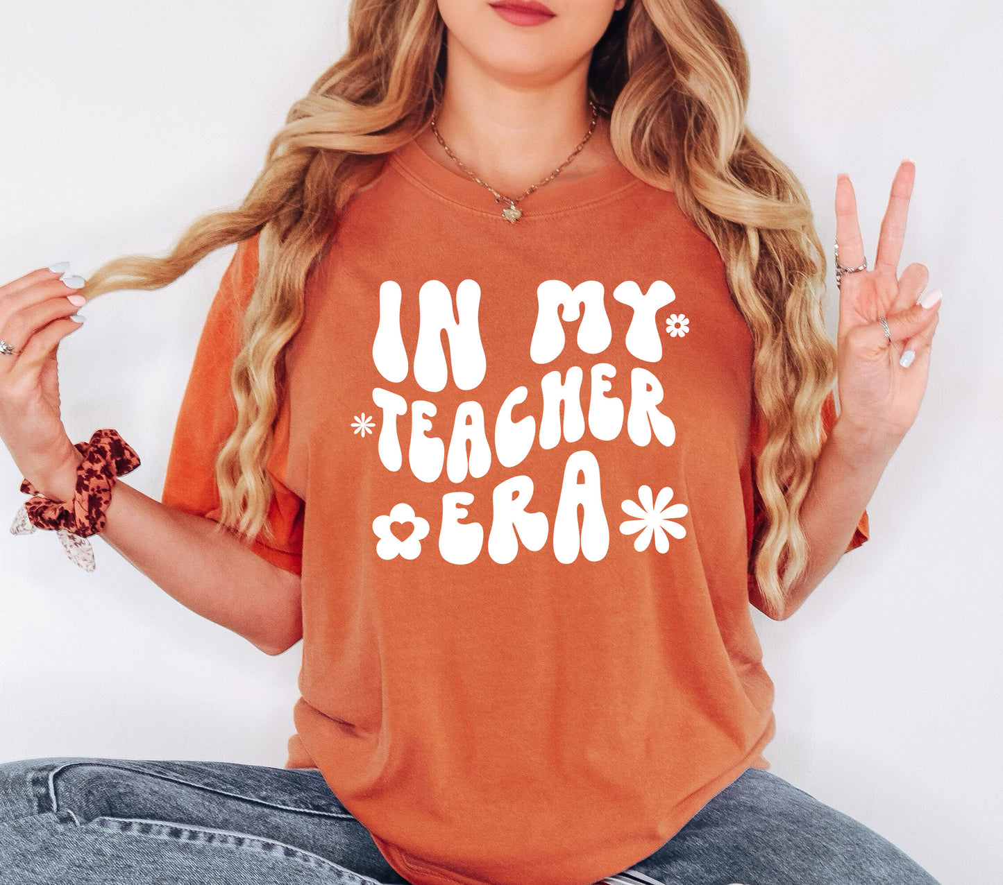 Retro In My Teacher Era Shirt | Comfort Colors Vintage Style Teacher Shirt