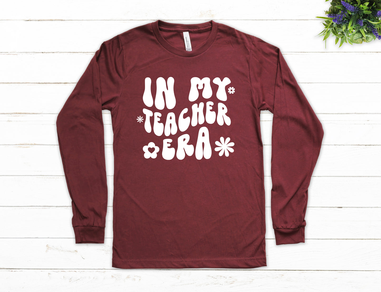 Retro In My Teacher Era Shirt Long Sleeve | Long Sleeve Teacher Shirt