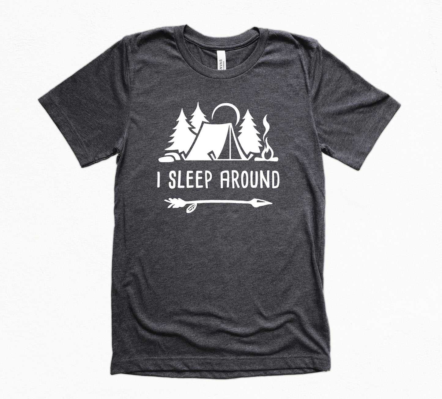 I Sleep Around Shirt | Funny Camping Shirt