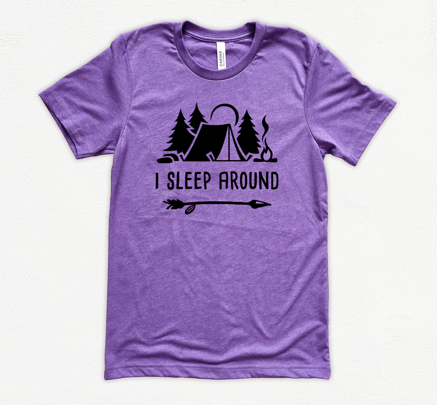 I Sleep Around Shirt | Funny Camping Shirt | Light Garment