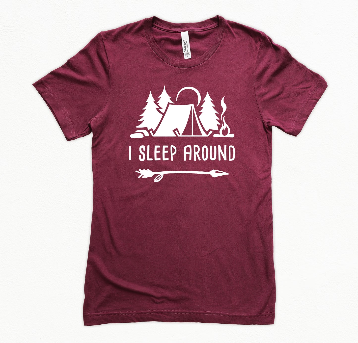 I Sleep Around Shirt | Funny Camping Shirt