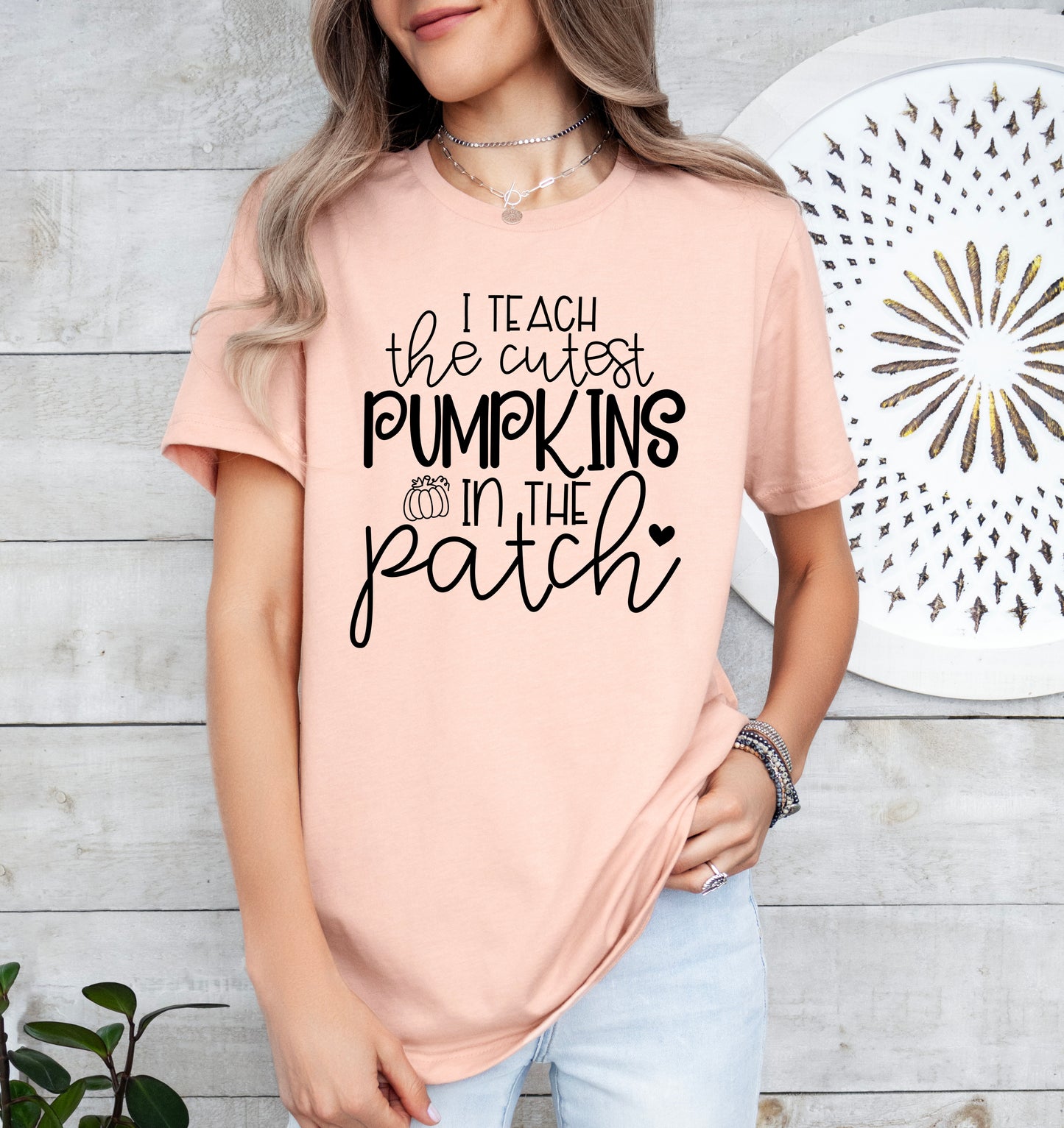 I Teach The Cutest Pumpkins in the Patch Shirt | Fall Teacher Shirt | Light Garment