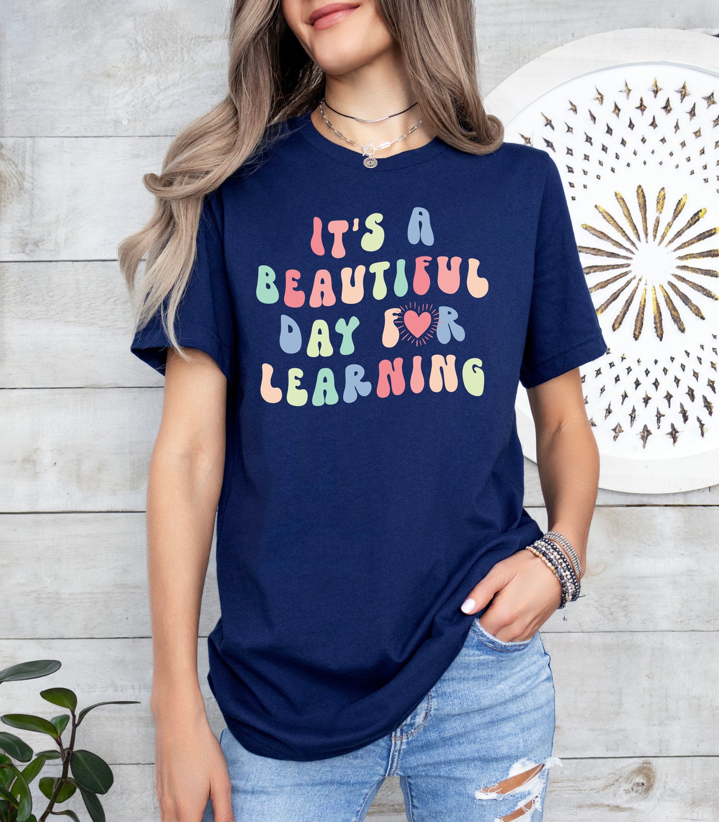 It's A Beautiful Day For Learning Shirt | Teacher Shirt
