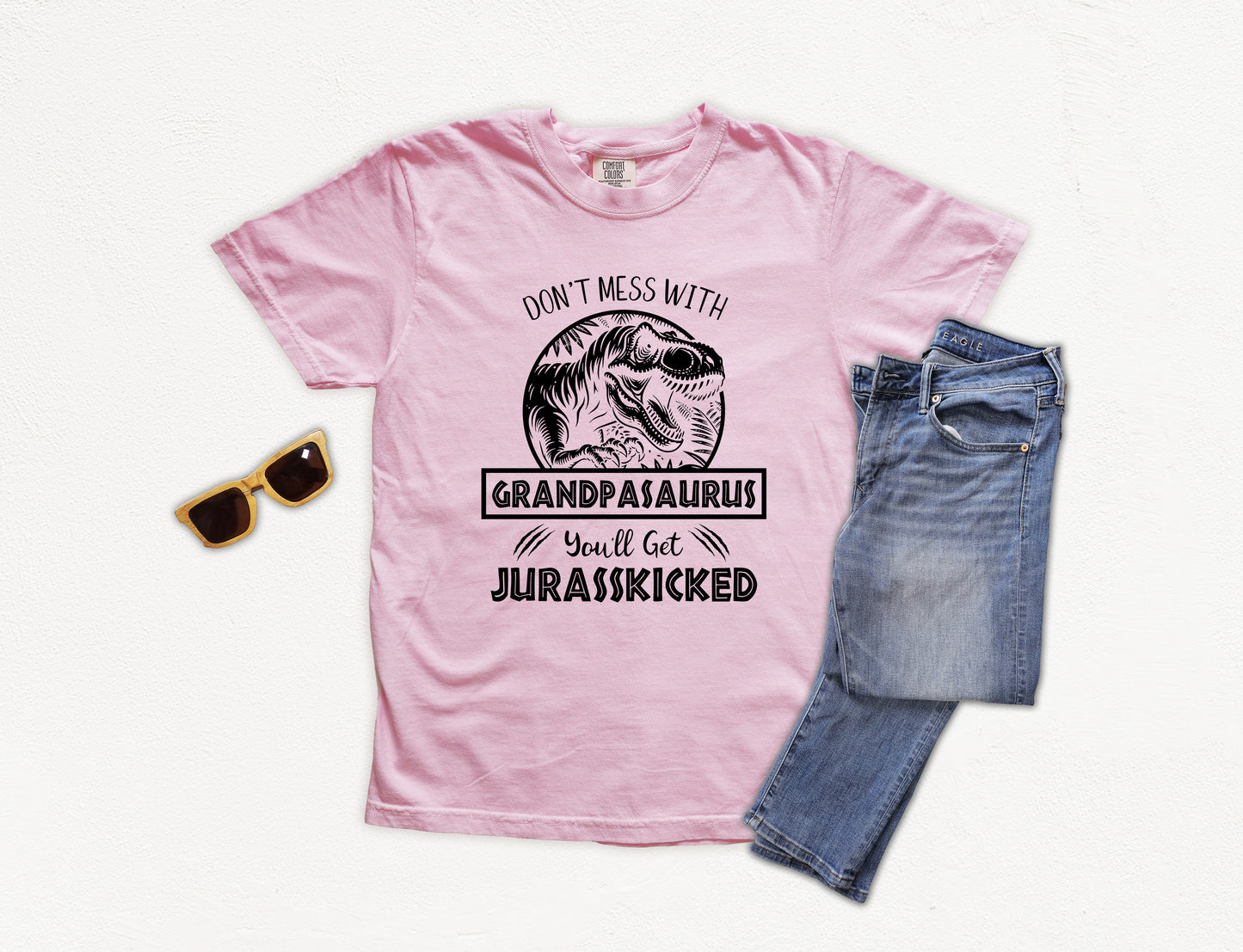 Jurassic Grandpasaurus Shirt | Comfort Colors Vintage Style Grandpa Shirt