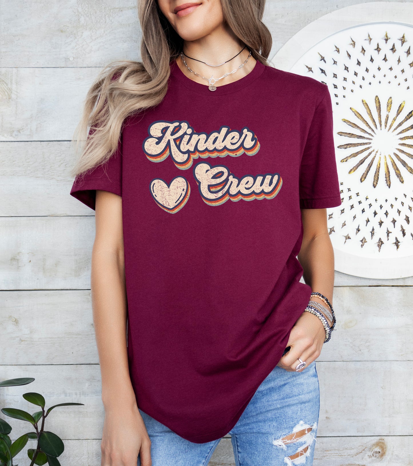 Retro Kinder Crew Shirt | Kindergarten Teacher Shirt