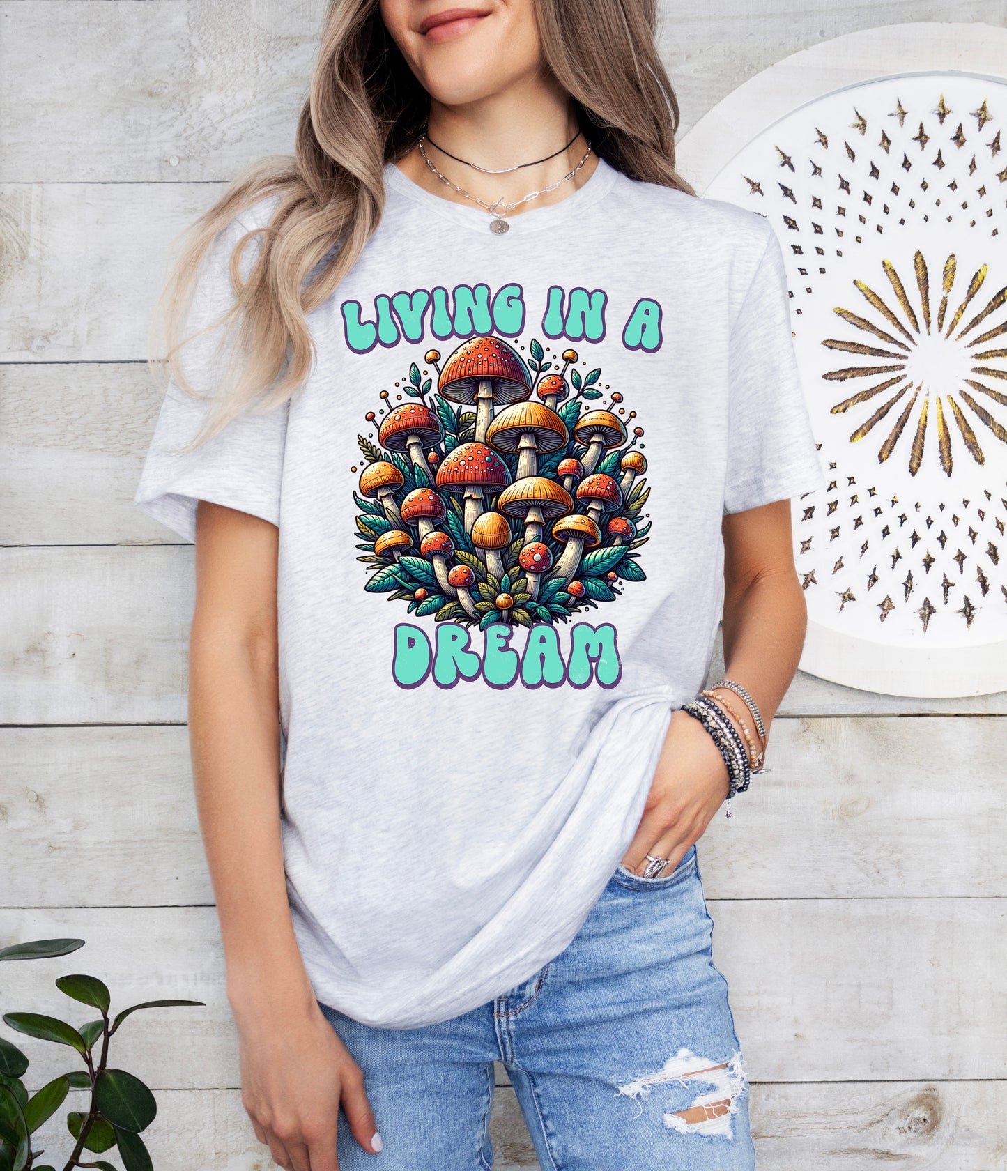 Living in a Dream Mushroom Shirt | Light Garment