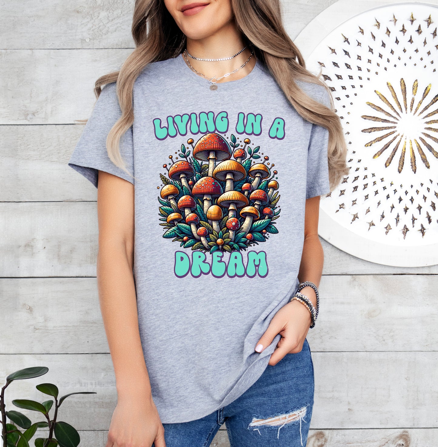 Living in a Dream Mushroom Shirt | Light Garment