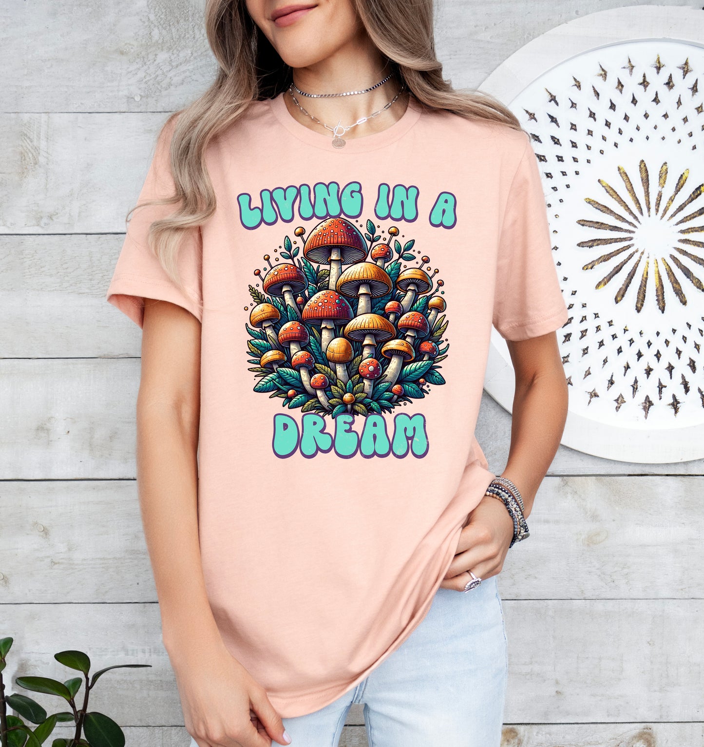 Living in a Dream Mushroom Shirt | Light Garment