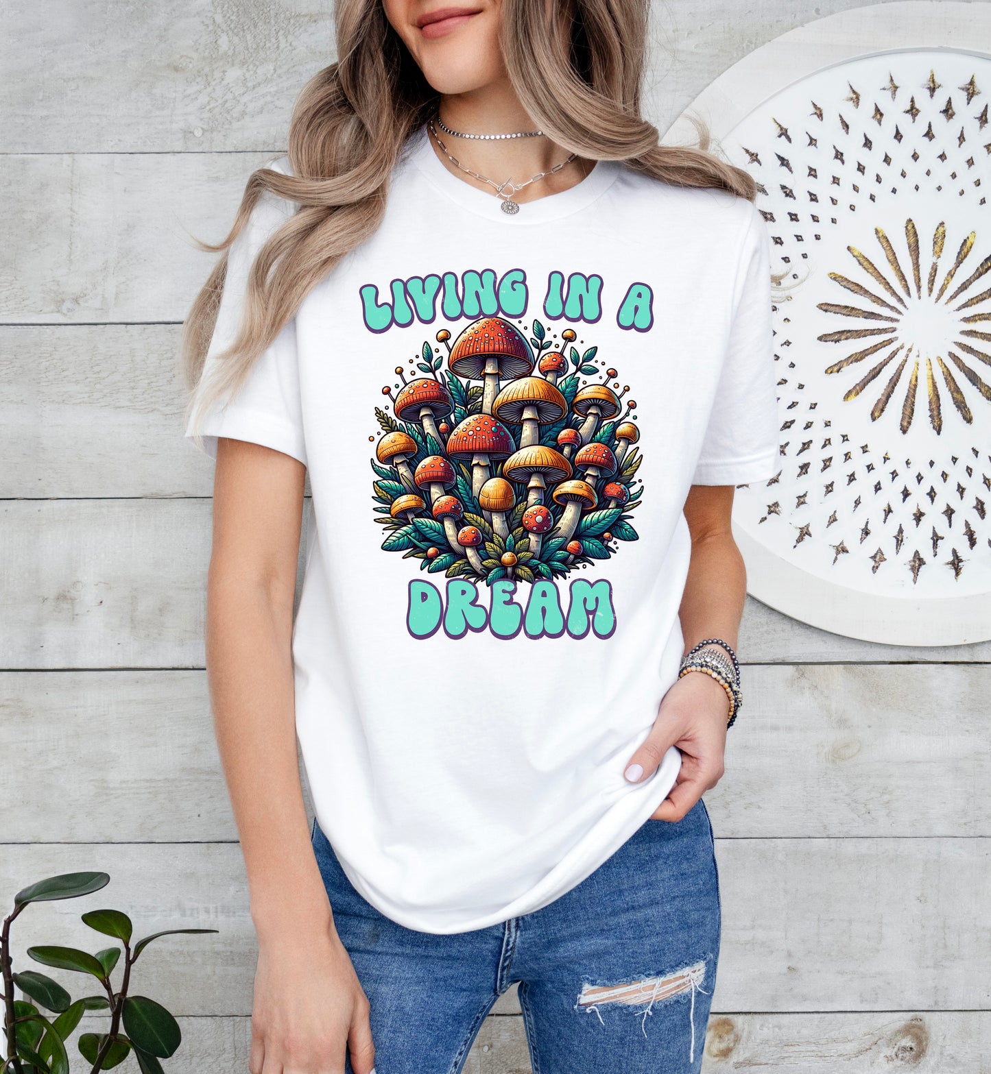 Living in a Dream Mushroom Shirt | Light Garment