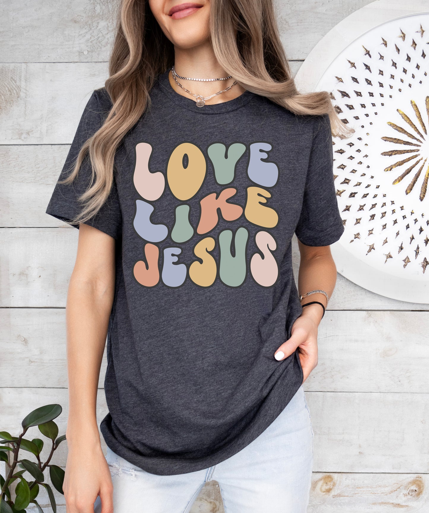 Retro Love Like Jesus Shirt | Christian Shirt