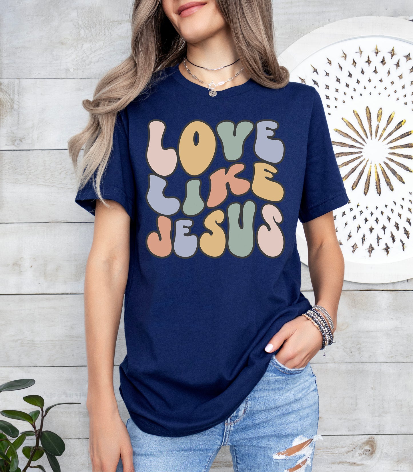 Retro Love Like Jesus Shirt | Christian Shirt