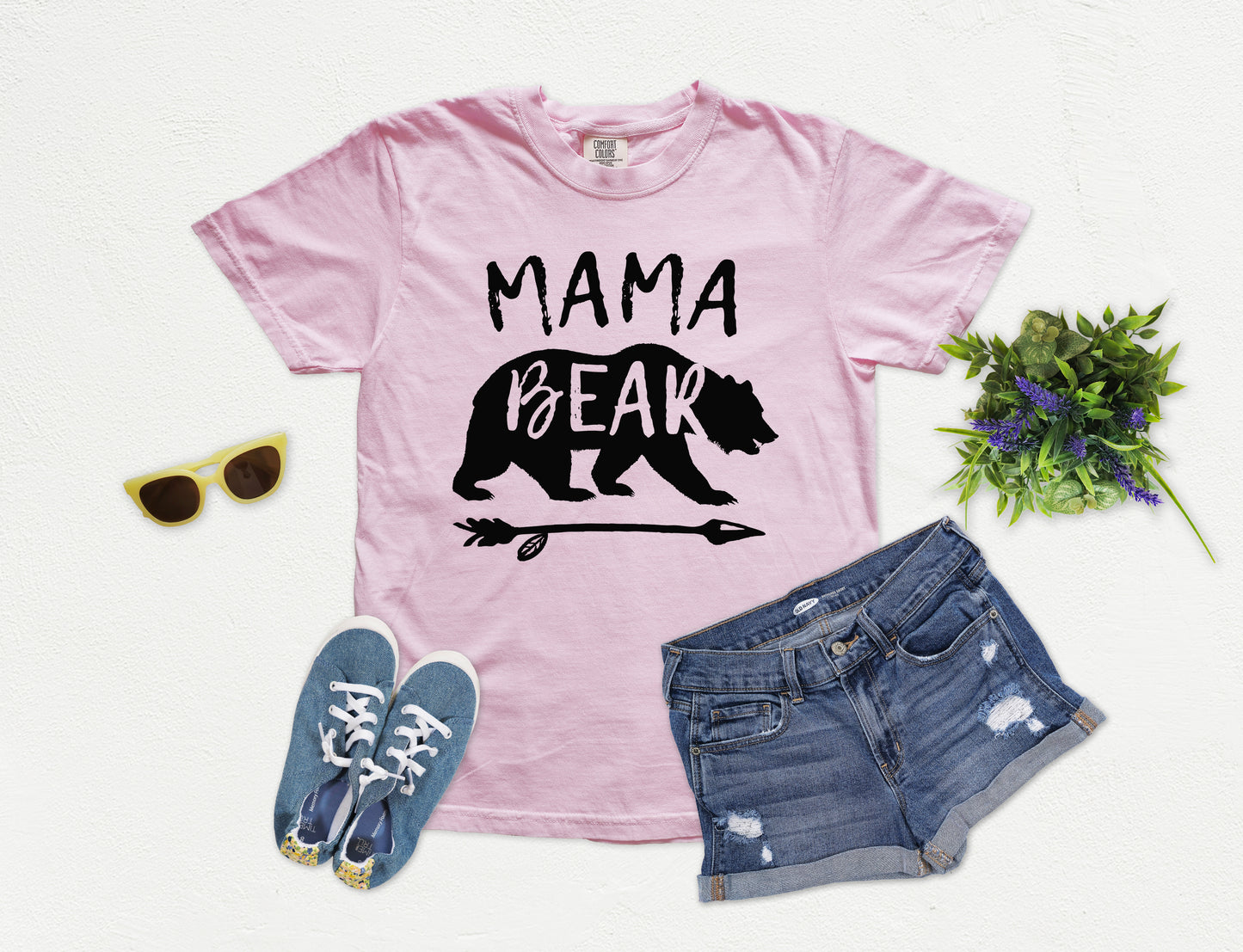 Mama Bear Shirt | Comfort Colors Vintage Style Mom Shirt