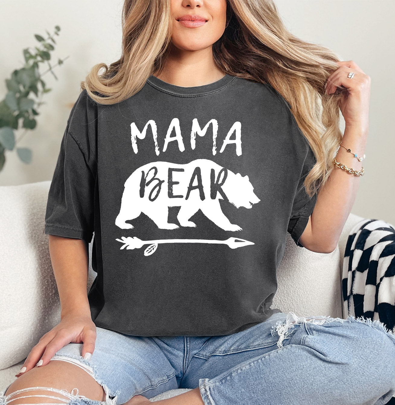 Mama Bear Shirt | Comfort Colors Vintage Style Mom Shirt