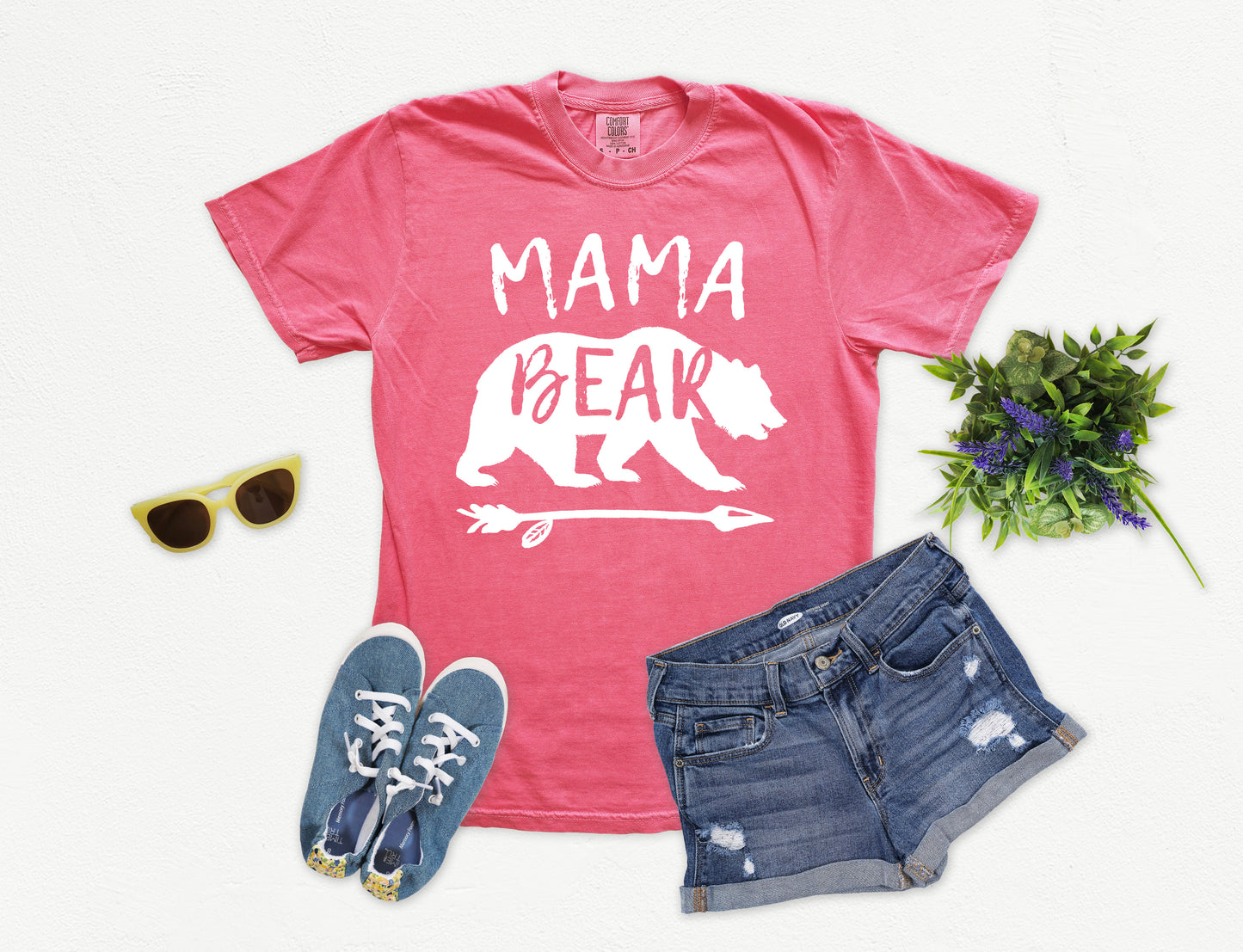 Mama Bear Shirt | Comfort Colors Vintage Style Mom Shirt